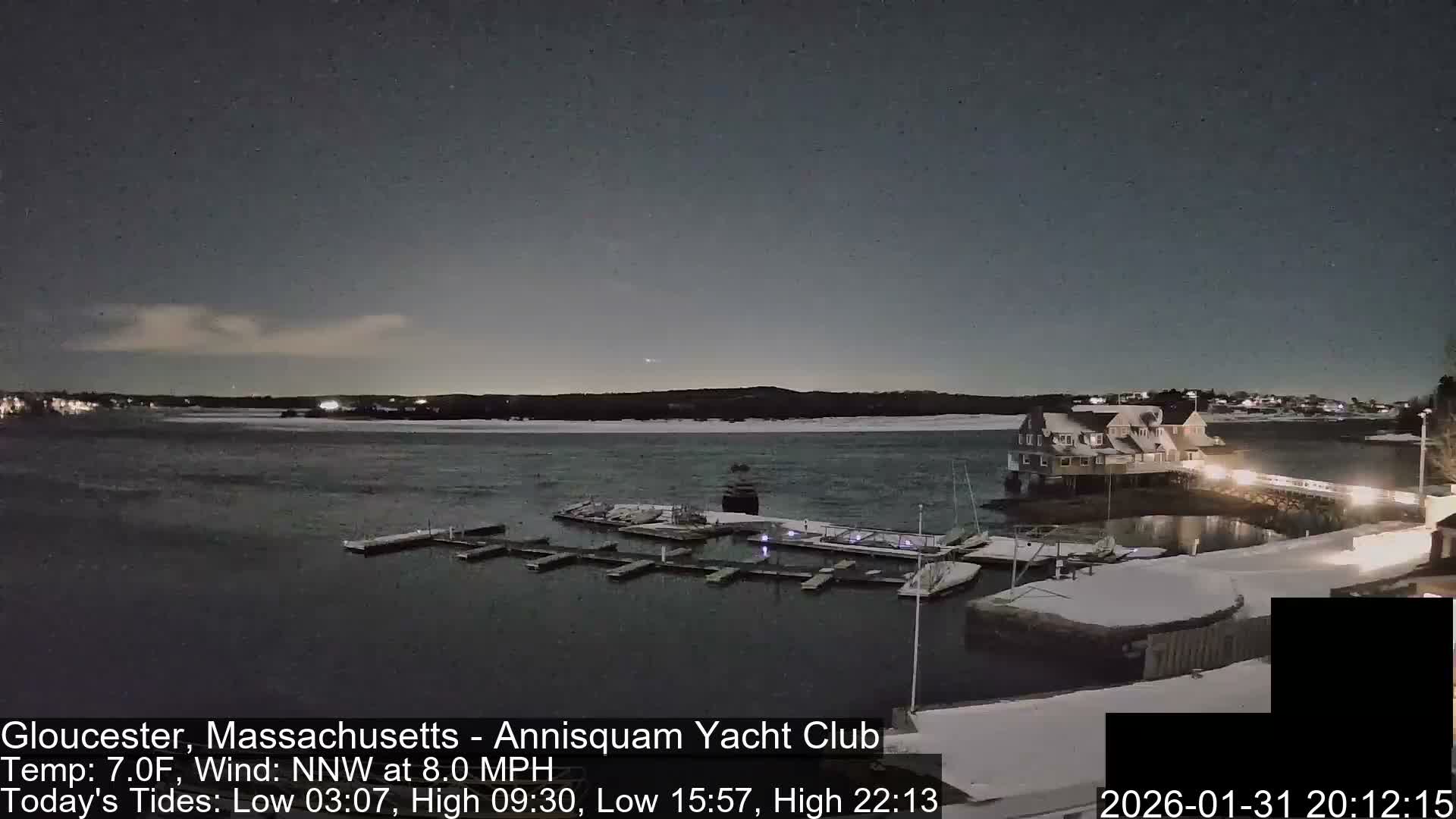 Annisquam Yacht Club Live Cam - Gloucester, Massachusetts, USA 