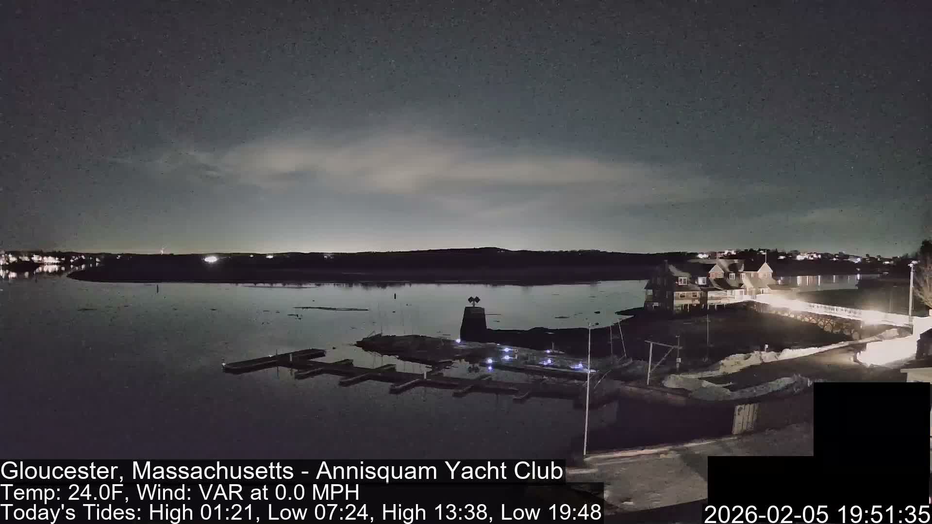 Annisquam Yacht Club Live Cam - Gloucester, Massachusetts, USA 