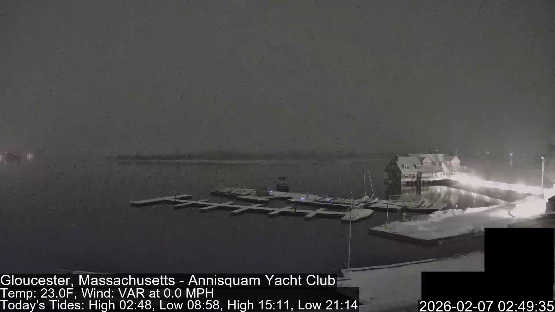 Annisquam Yacht Club Live Cam - Gloucester, Massachusetts, USA 