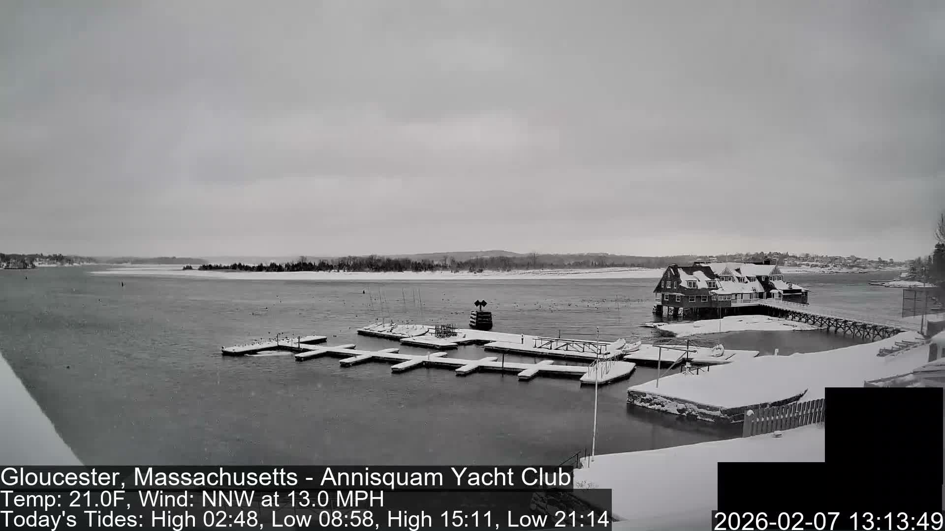Annisquam Yacht Club Live Cam - Gloucester, Massachusetts, USA 