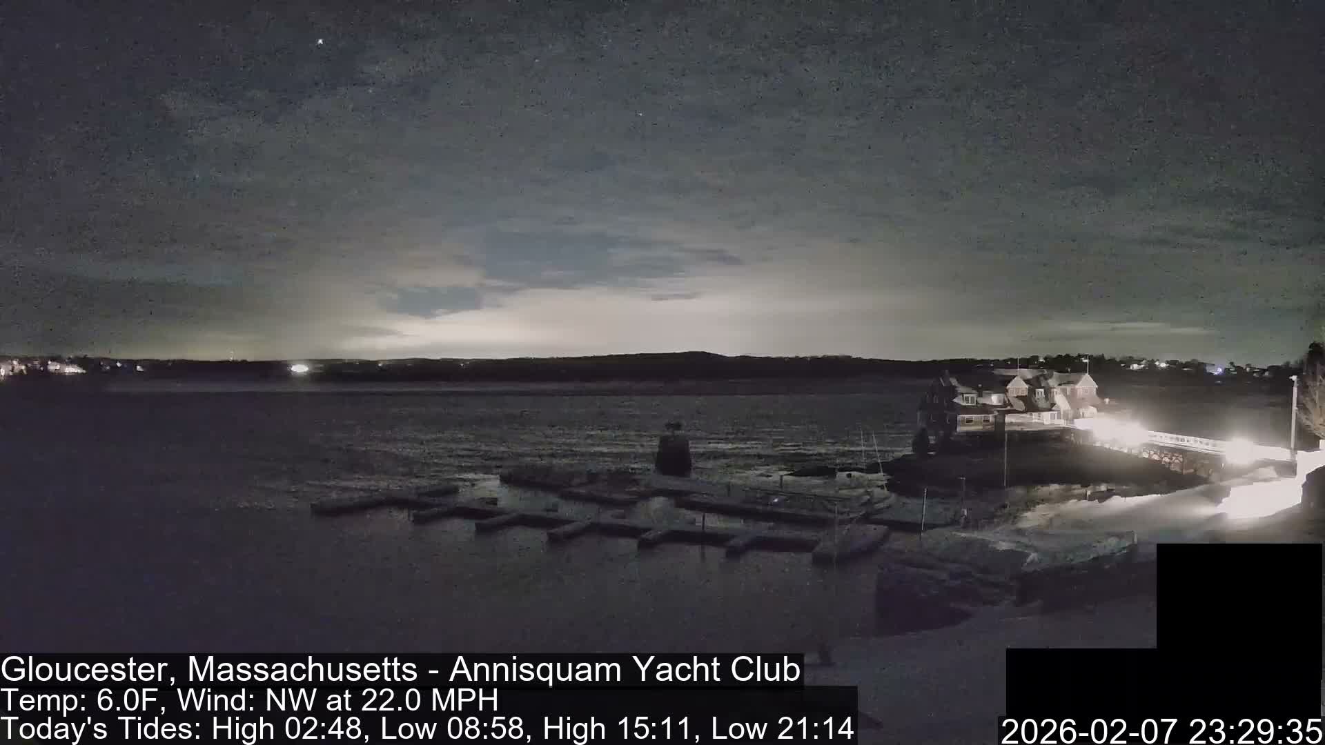 Annisquam Yacht Club Live Cam - Gloucester, Massachusetts, USA 