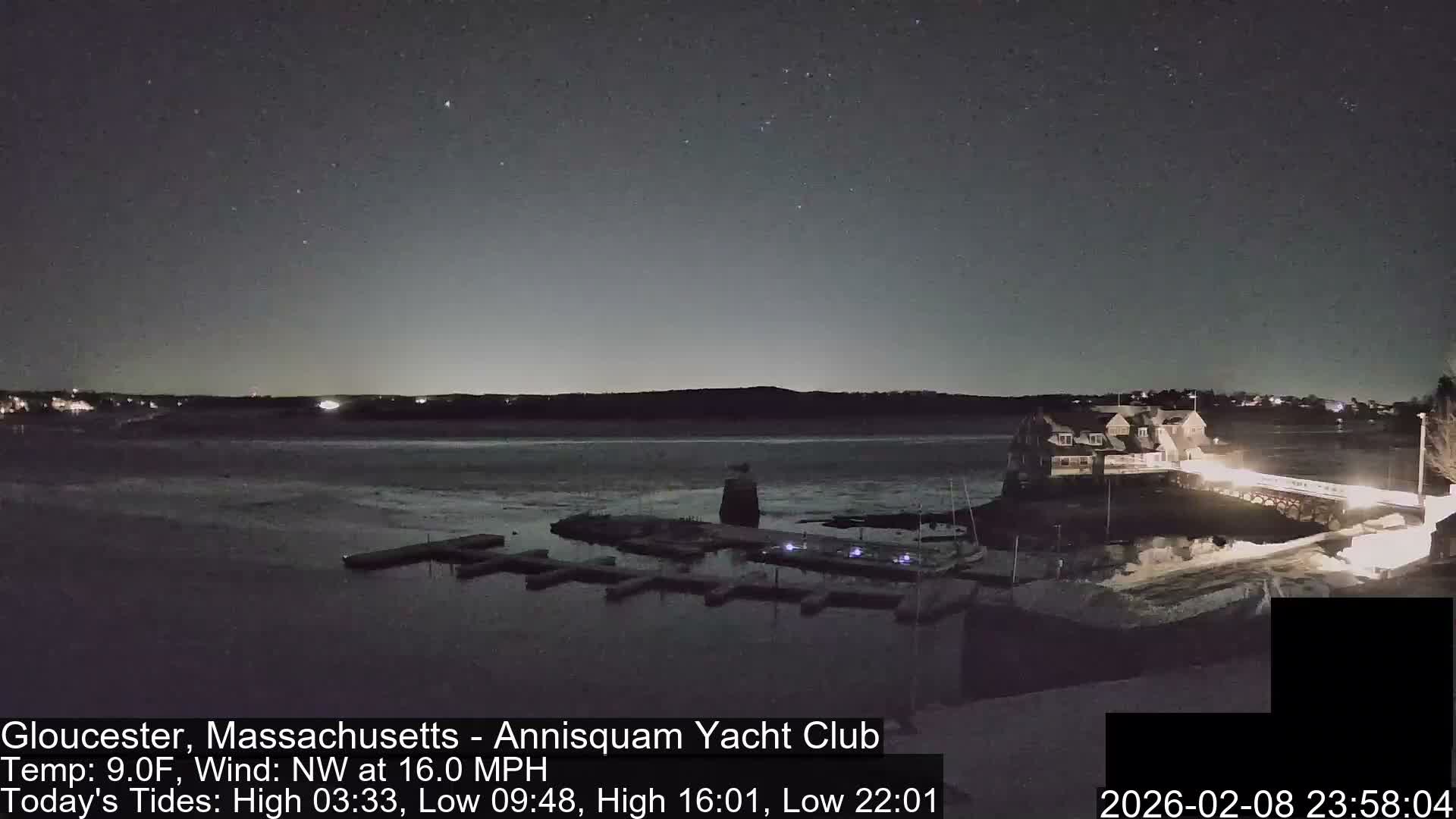 Annisquam Yacht Club Live Cam - Gloucester, Massachusetts, USA 