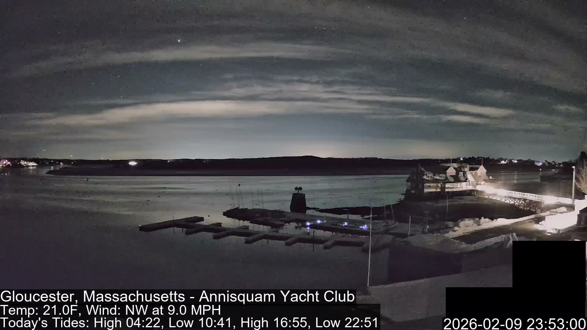 Annisquam Yacht Club Live Cam - Gloucester, Massachusetts, USA 