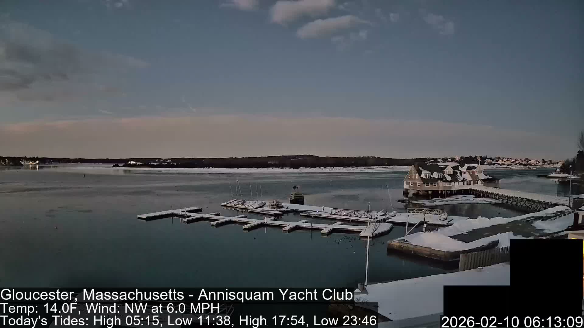 Annisquam Yacht Club Live Cam - Gloucester, Massachusetts, USA 