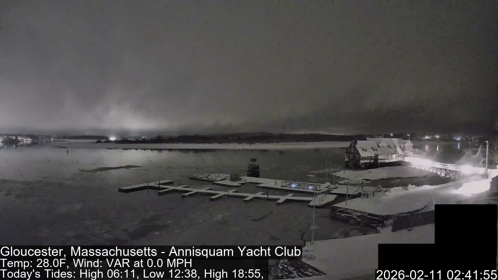Annisquam Yacht Club Live Cam - Gloucester, Massachusetts, USA 