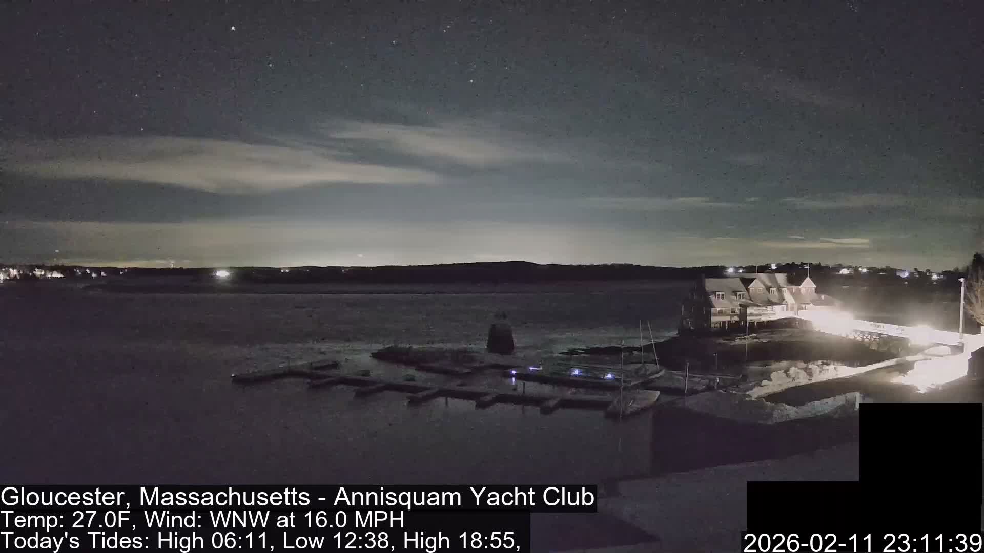 Annisquam Yacht Club Live Cam - Gloucester, Massachusetts, USA 