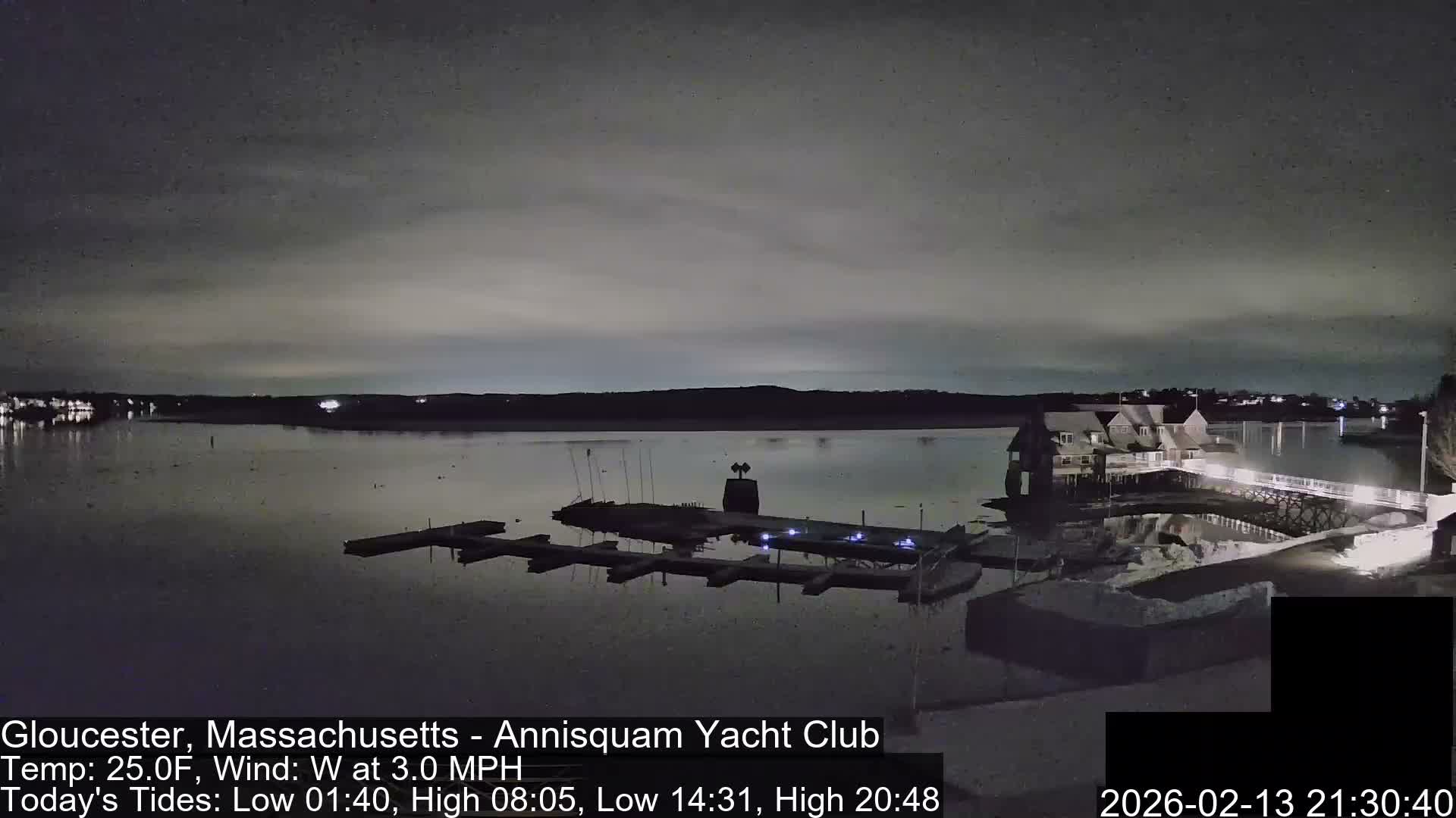 Annisquam Yacht Club Live Cam - Gloucester, Massachusetts, USA 