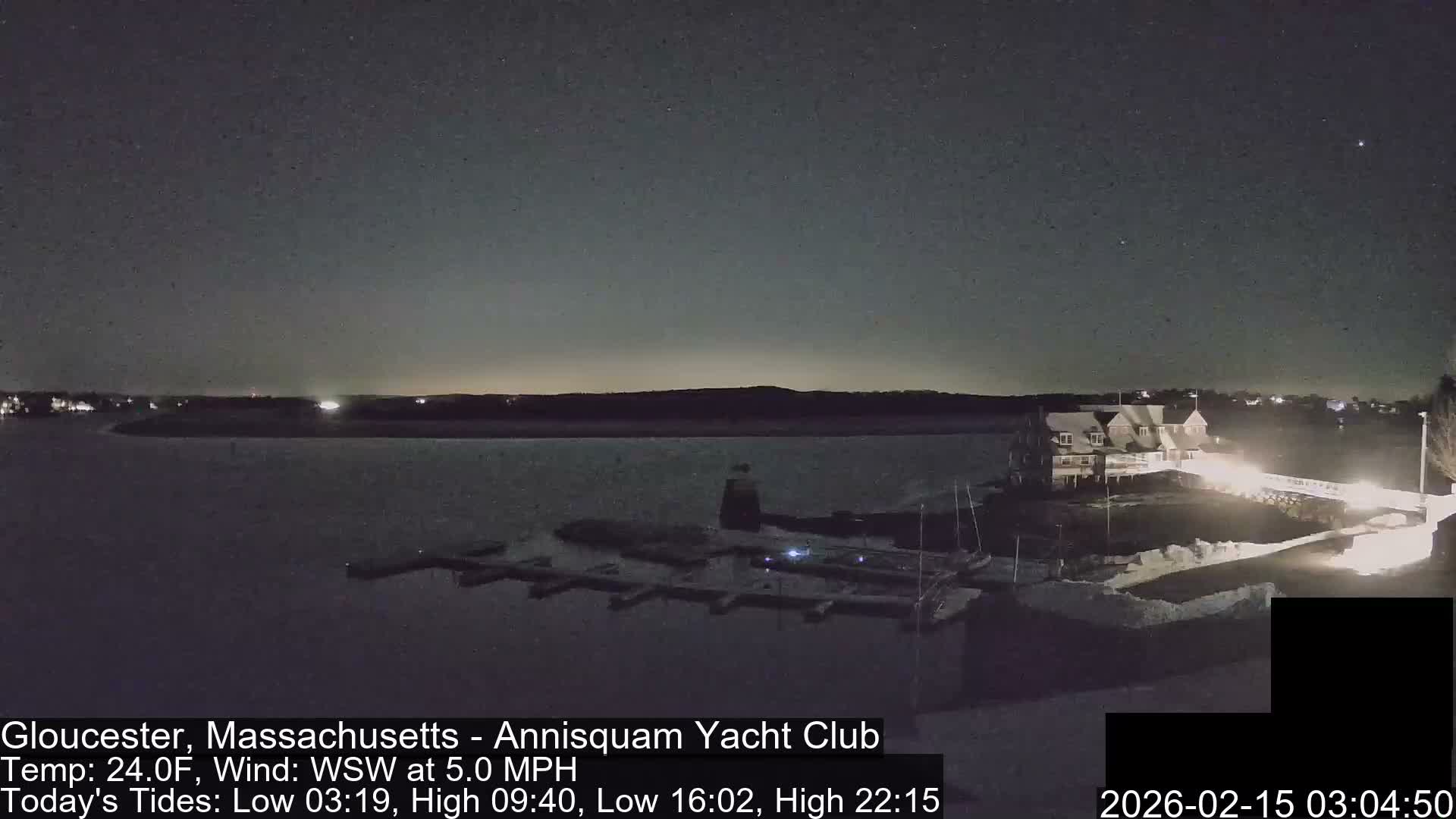 Annisquam Yacht Club Live Cam - Gloucester, Massachusetts, USA 