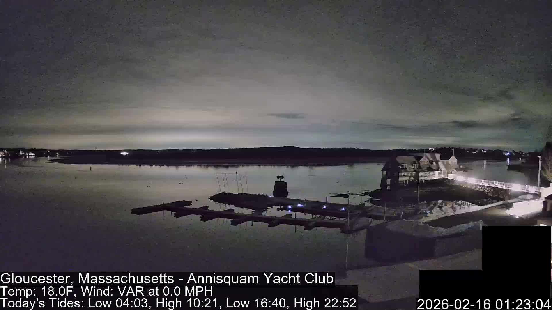 Annisquam Yacht Club Live Cam - Gloucester, Massachusetts, USA 