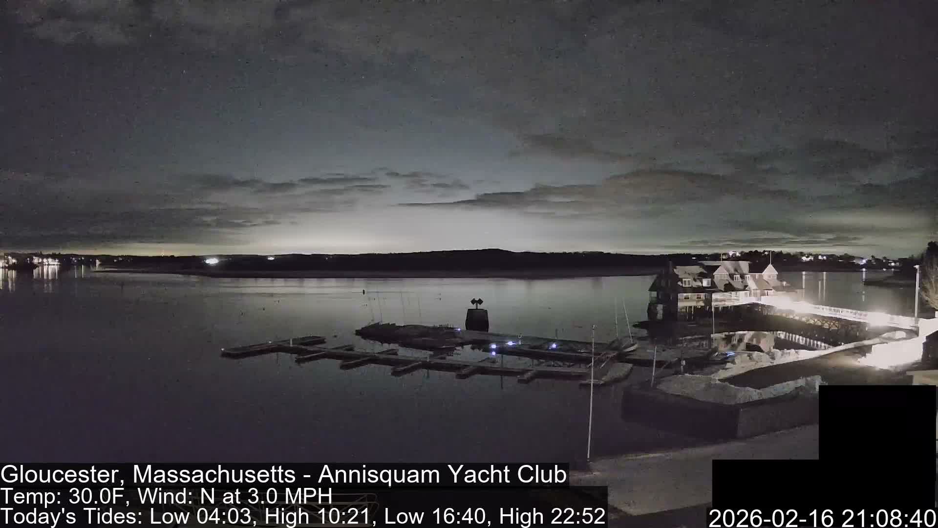 Annisquam Yacht Club Live Cam - Gloucester, Massachusetts, USA 