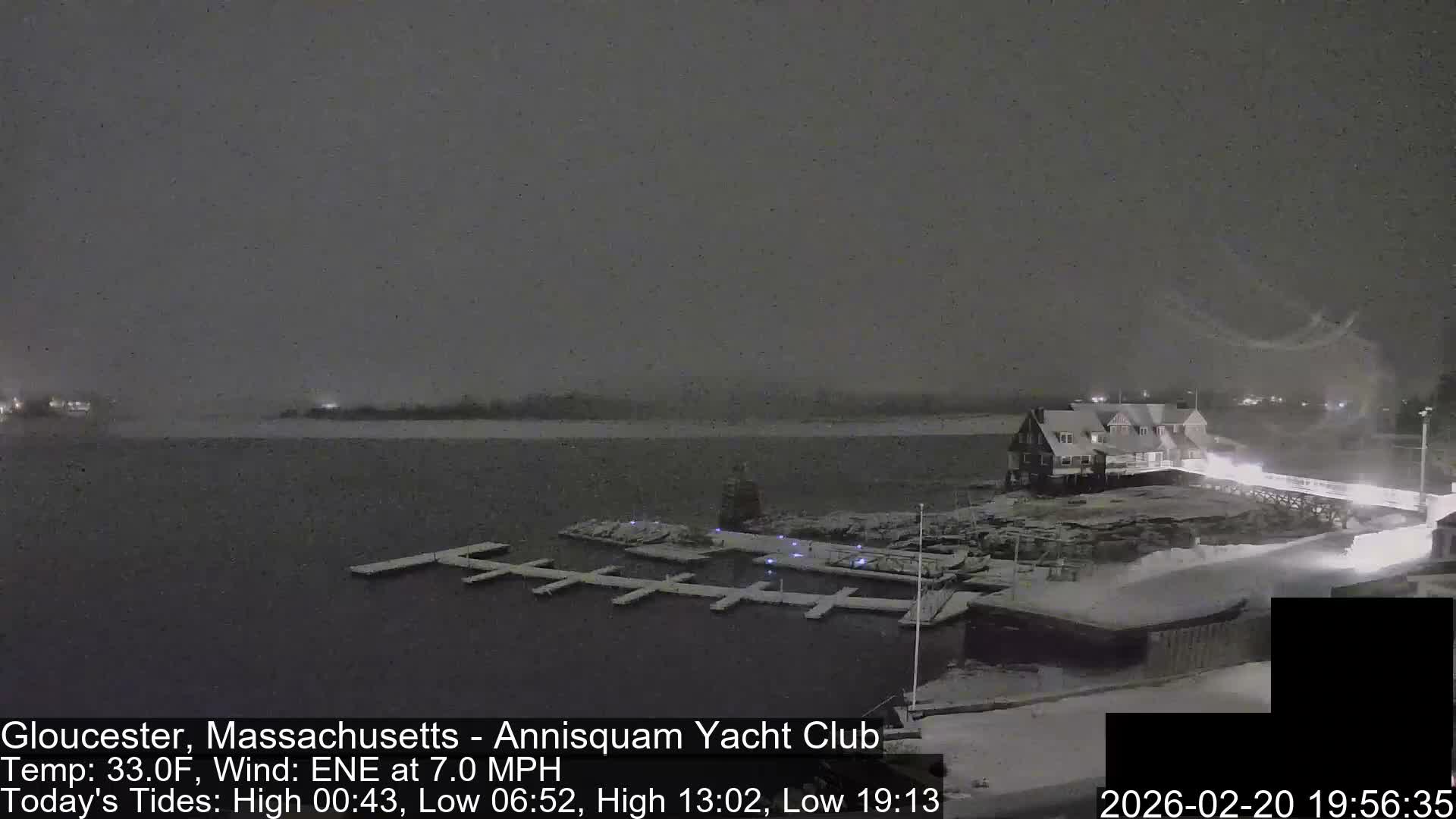 Annisquam Yacht Club Live Cam - Gloucester, Massachusetts, USA 