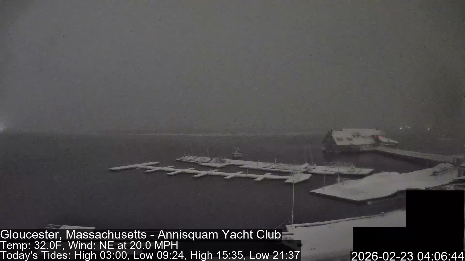Annisquam Yacht Club Live Cam - Gloucester, Massachusetts, USA 