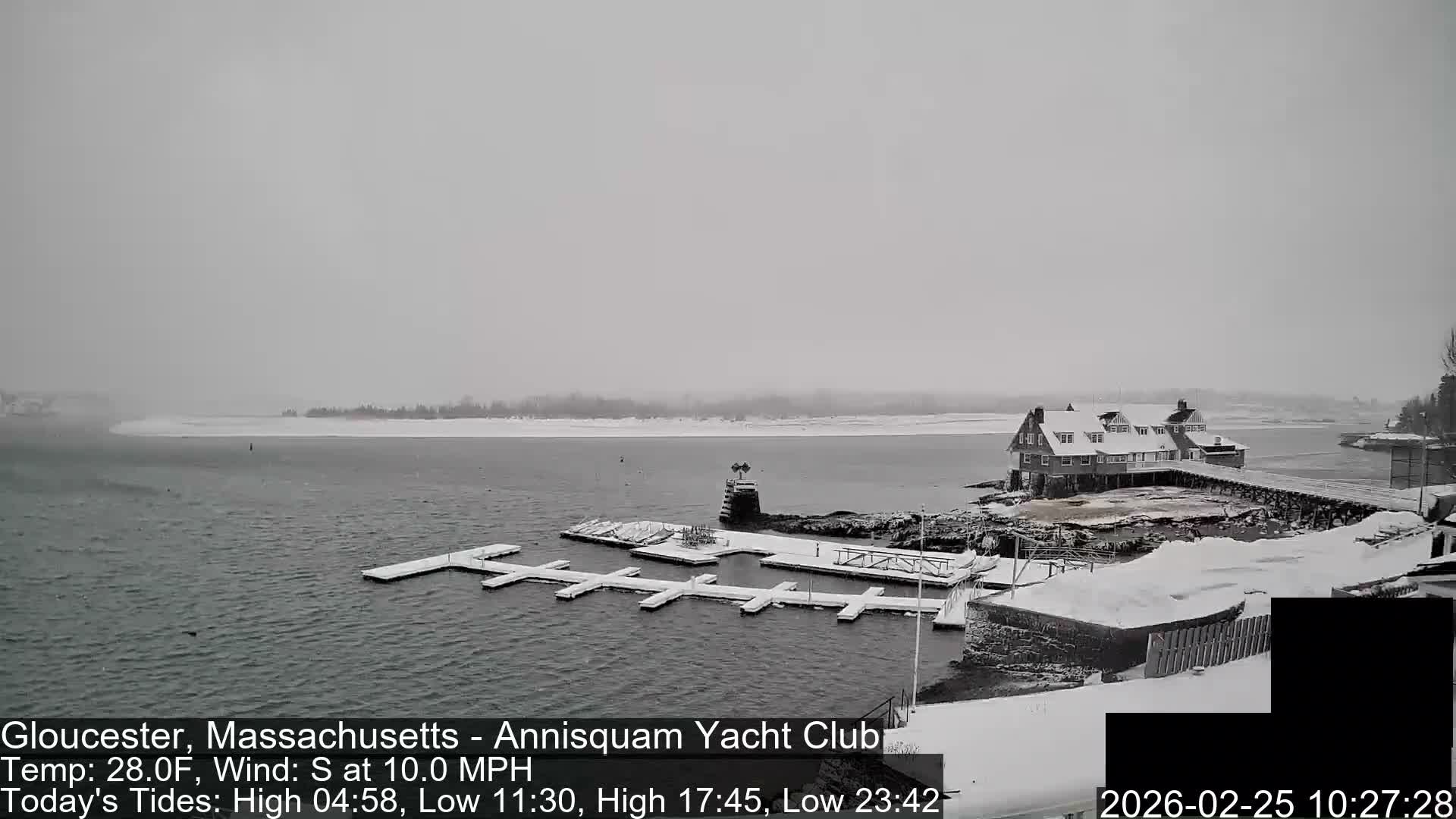 Annisquam Yacht Club Live Cam - Gloucester, Massachusetts, USA 