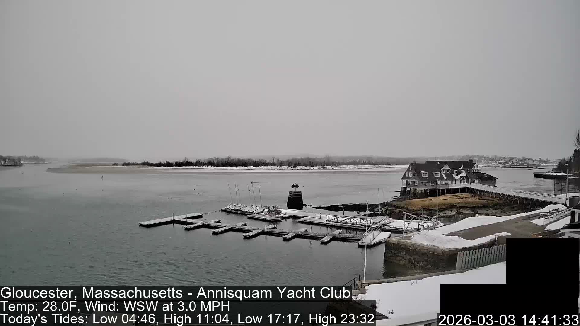 Annisquam Yacht Club Live Cam - Gloucester, Massachusetts, USA 