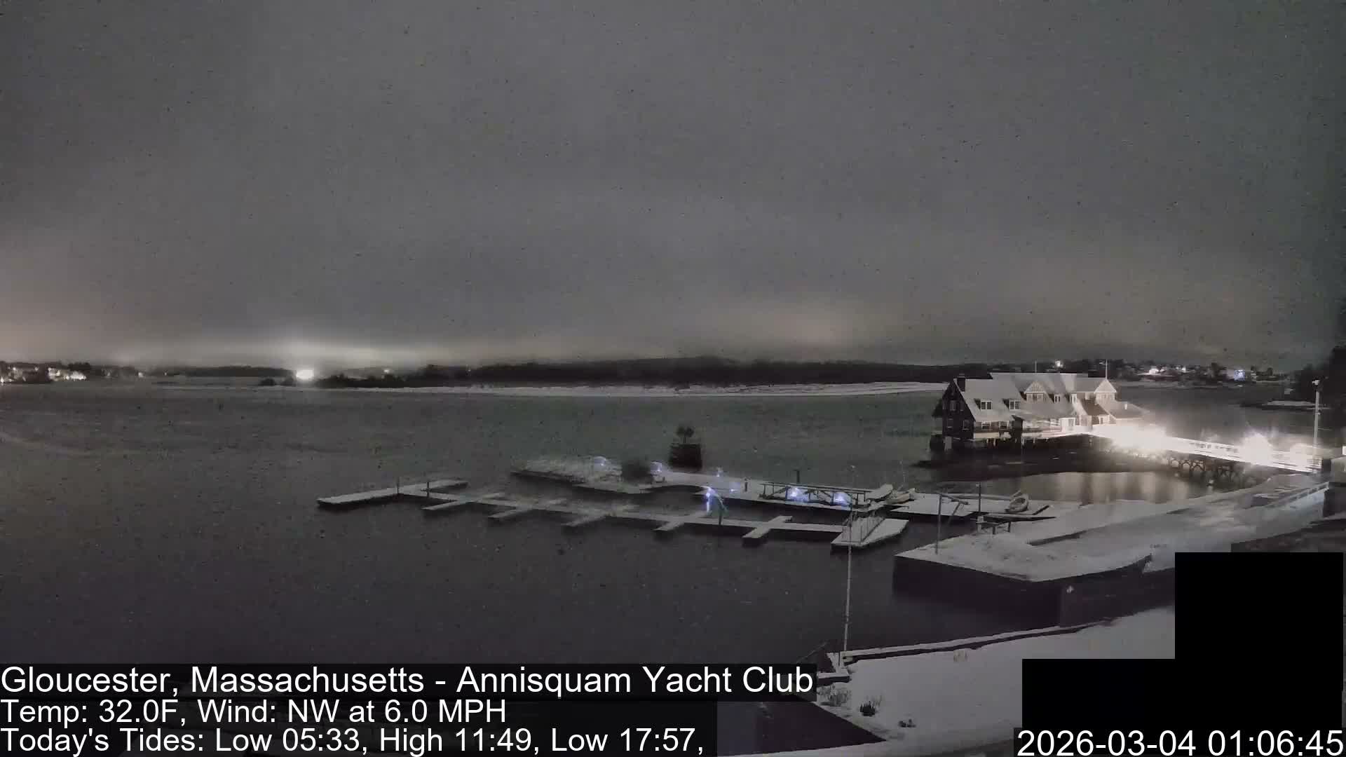 Annisquam Yacht Club Live Cam - Gloucester, Massachusetts, USA 