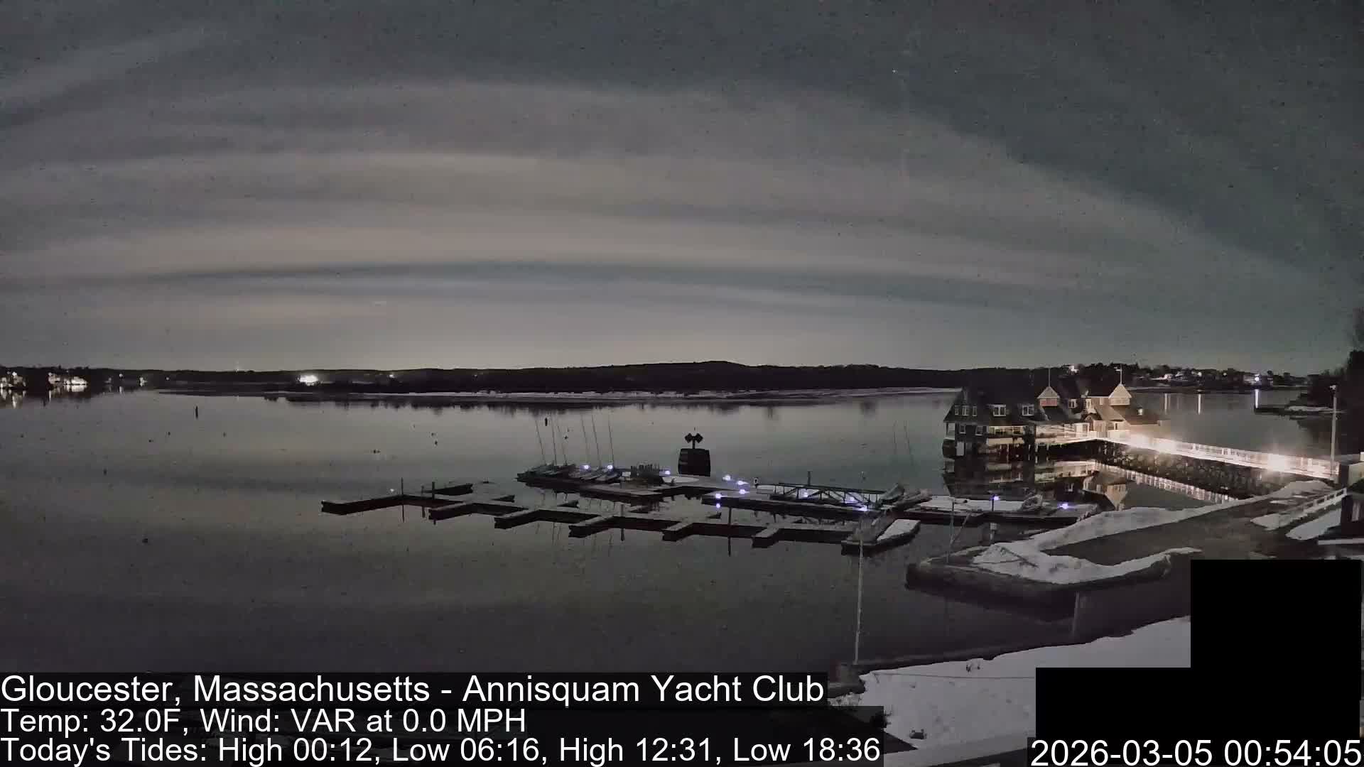 Annisquam Yacht Club Live Cam - Gloucester, Massachusetts, USA 