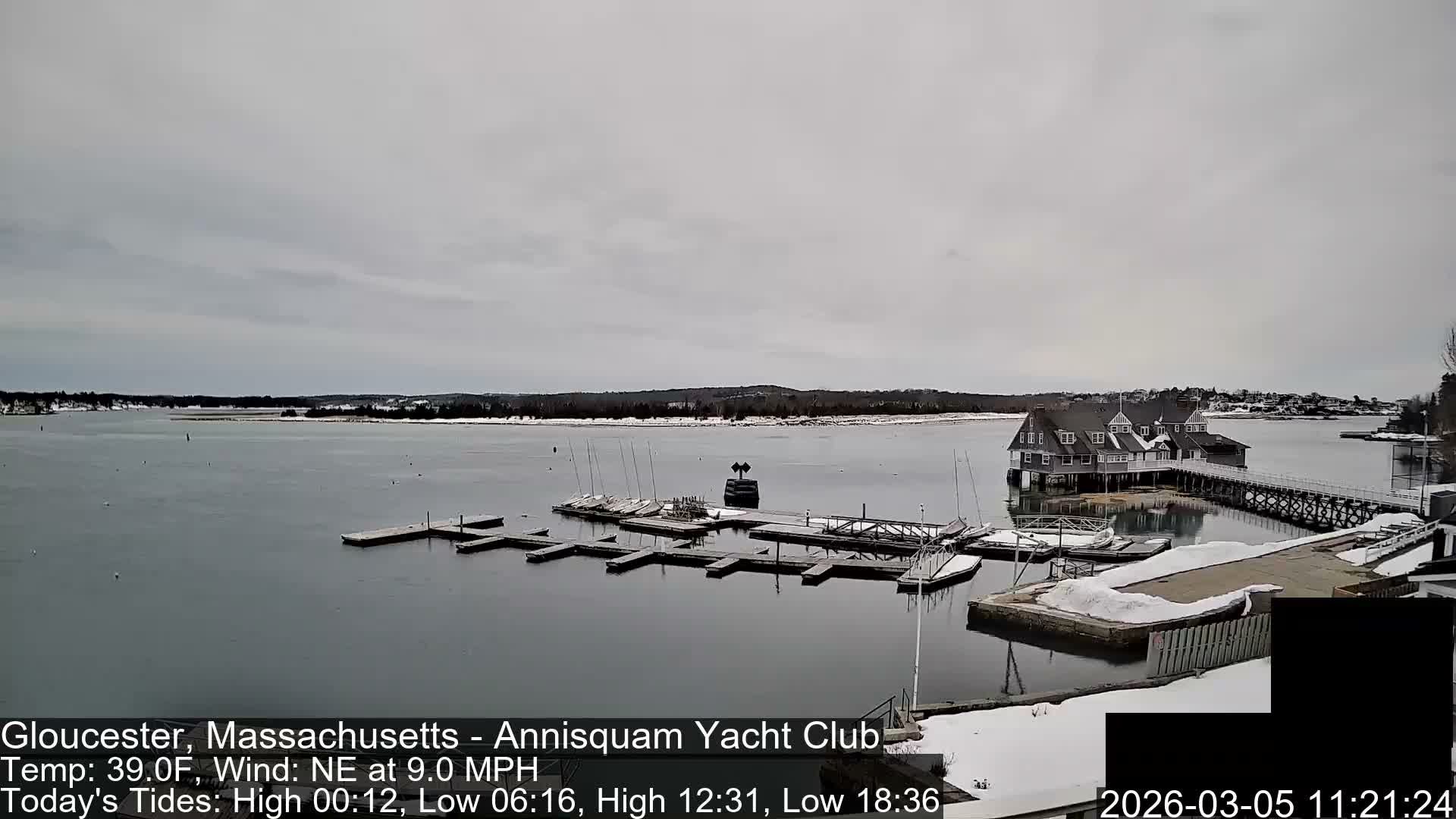 Annisquam Yacht Club Live Cam - Gloucester, Massachusetts, USA 