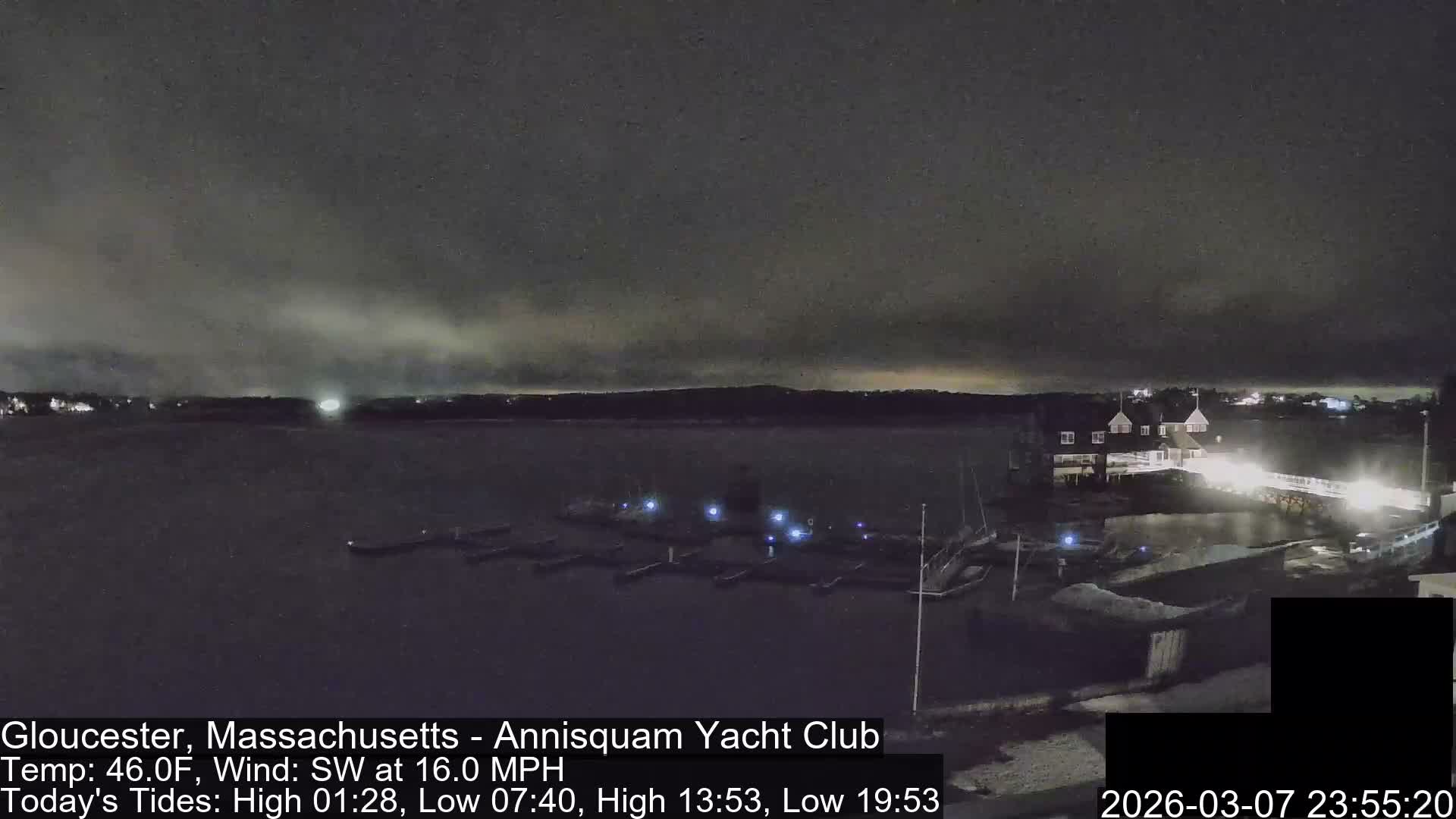 Annisquam Yacht Club Live Cam - Gloucester, Massachusetts, USA 