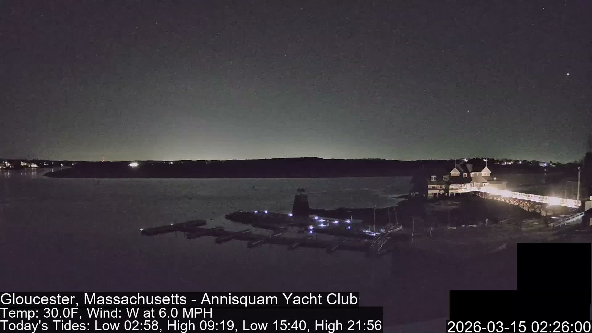 Annisquam Yacht Club Live Cam - Gloucester, Massachusetts, USA 