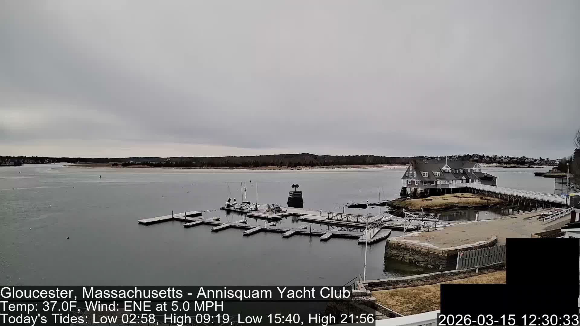 Annisquam Yacht Club Live Cam - Gloucester, Massachusetts, USA 