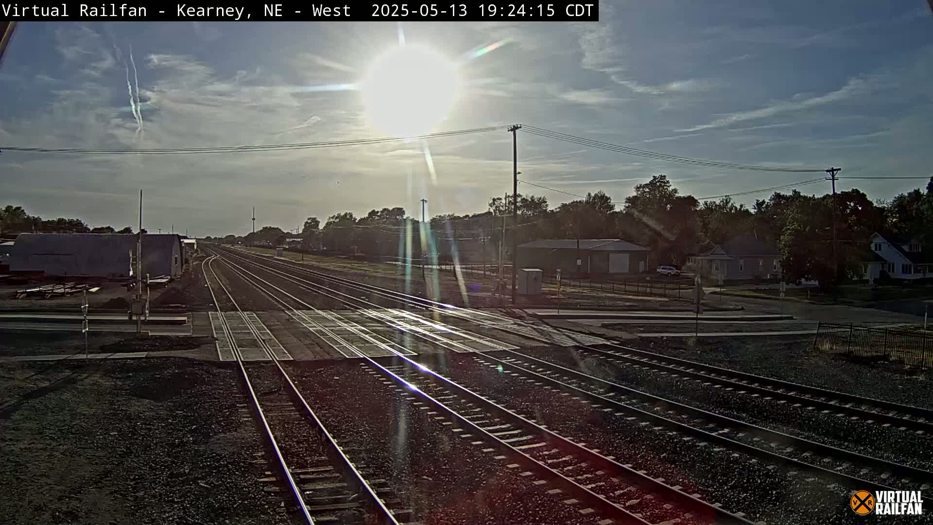 Kearney Union Pacific Railroad Crossing Live Cam - Kearney, Buffalo, Nebraska, USA