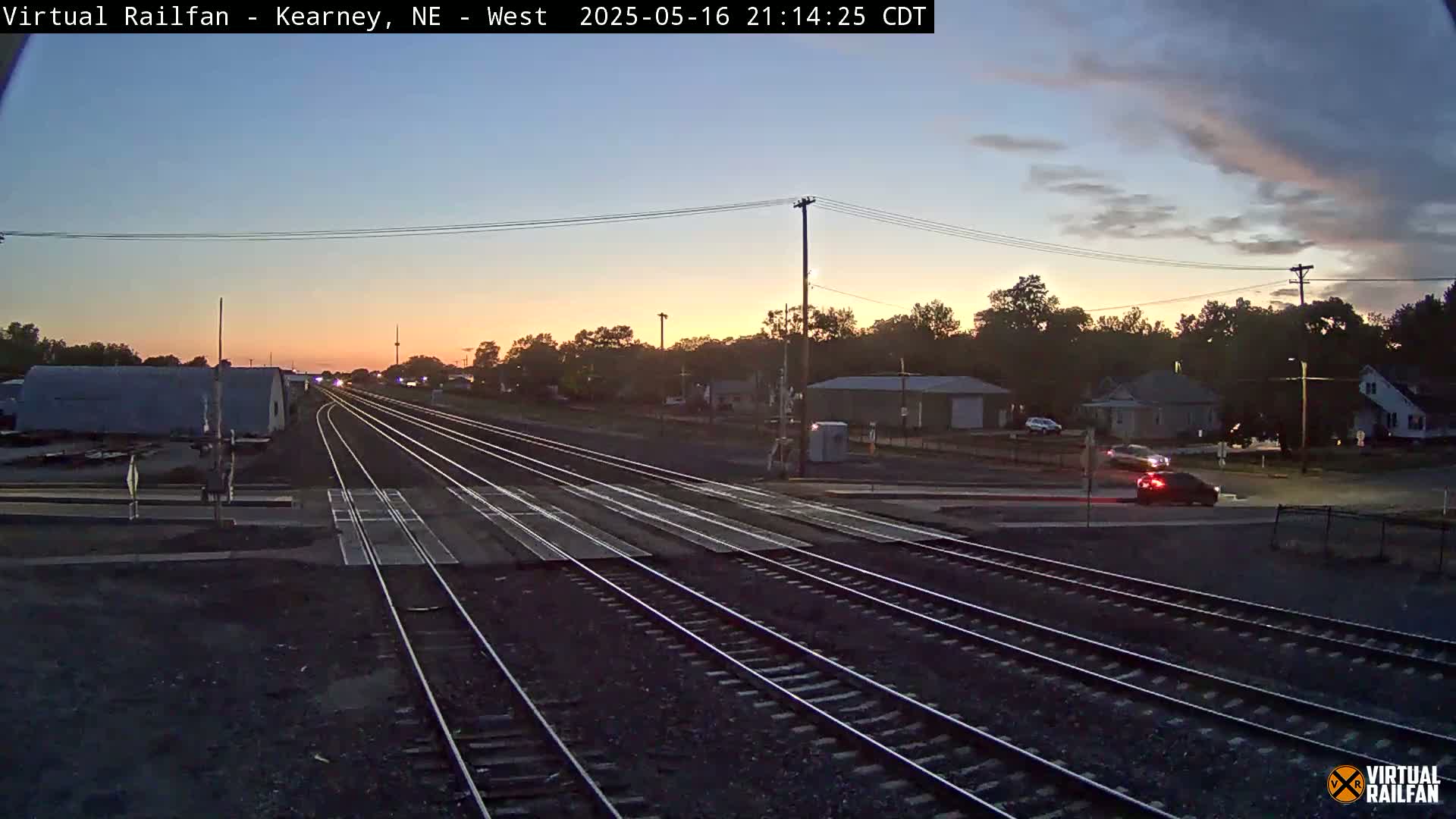 Kearney Union Pacific Railroad Crossing Live Cam - Kearney, Buffalo, Nebraska, USA