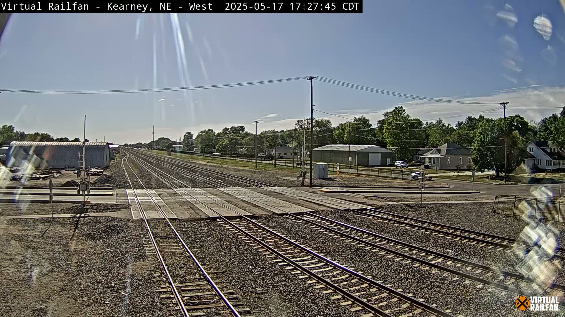 Kearney Union Pacific Railroad Crossing Live Cam - Kearney, Buffalo, Nebraska, USA