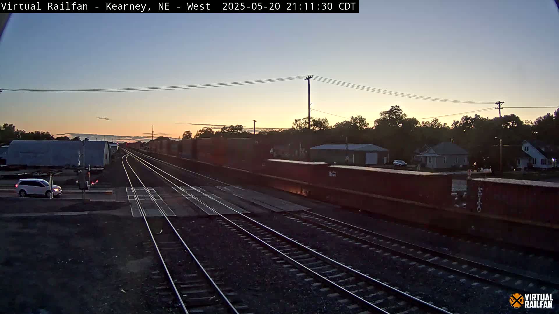 Kearney Union Pacific Railroad Crossing Live Cam - Kearney, Buffalo, Nebraska, USA