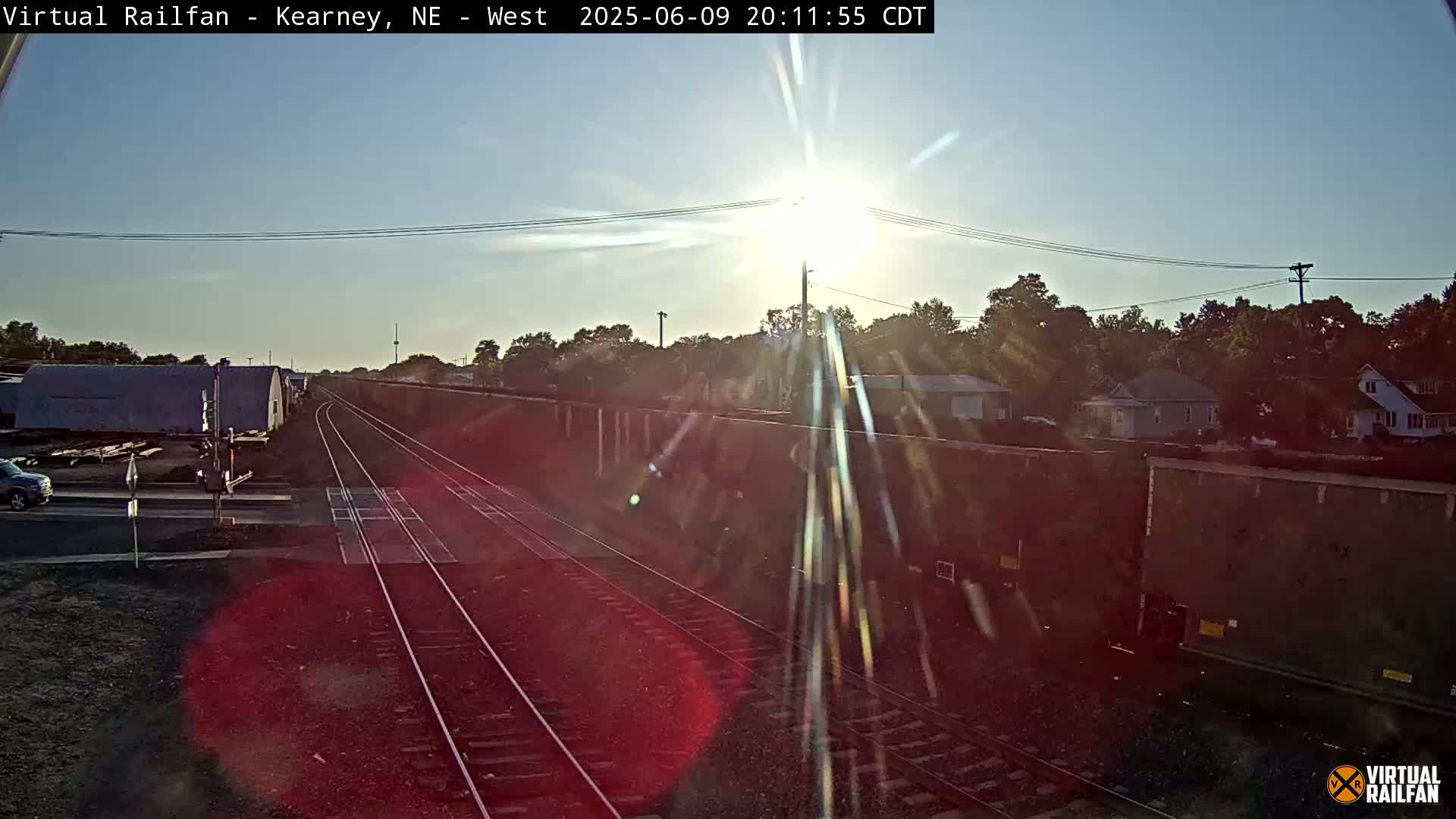 Kearney Union Pacific Railroad Crossing Live Cam - Kearney, Buffalo, Nebraska, USA