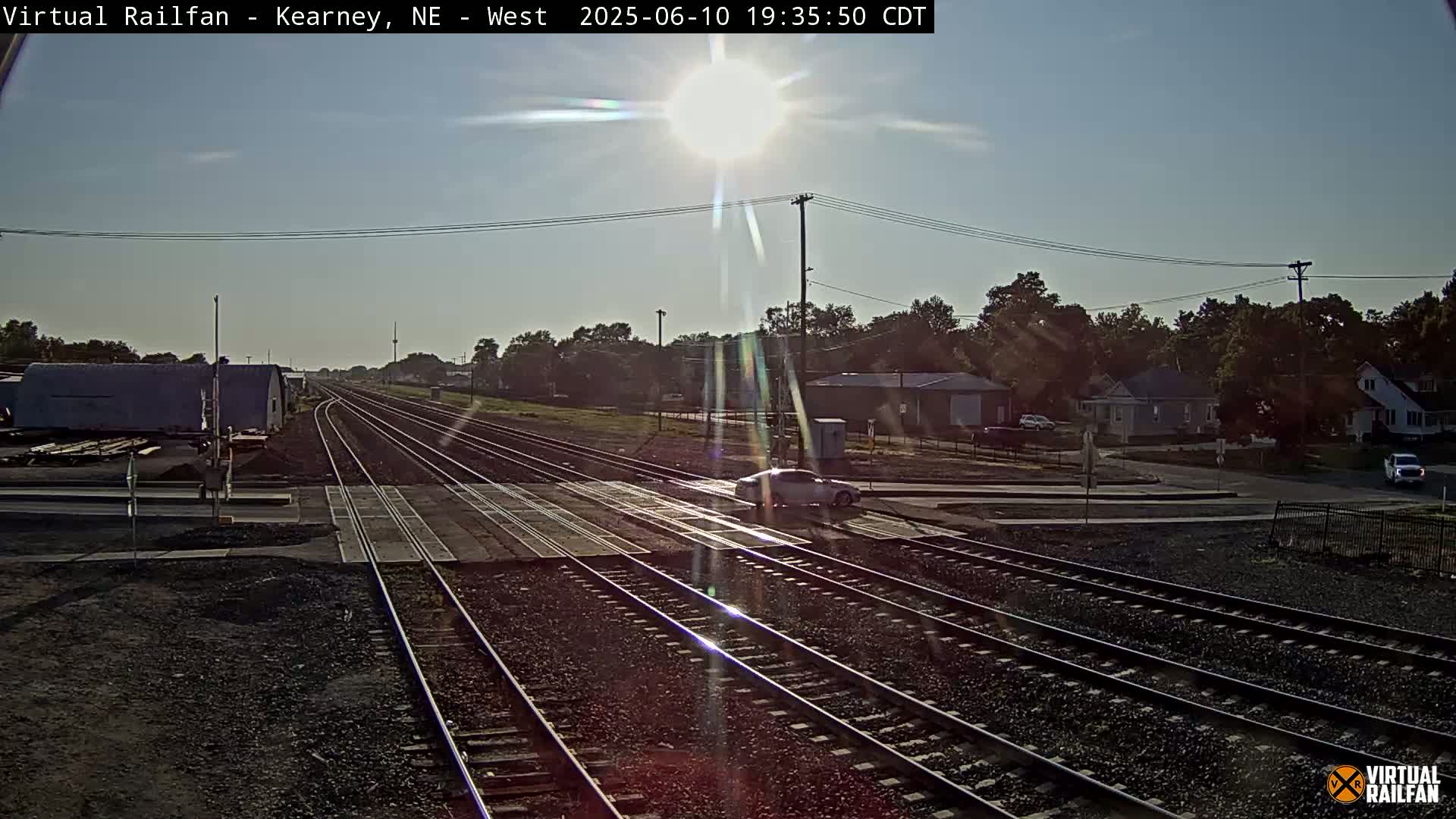 Kearney Union Pacific Railroad Crossing Live Cam - Kearney, Buffalo, Nebraska, USA