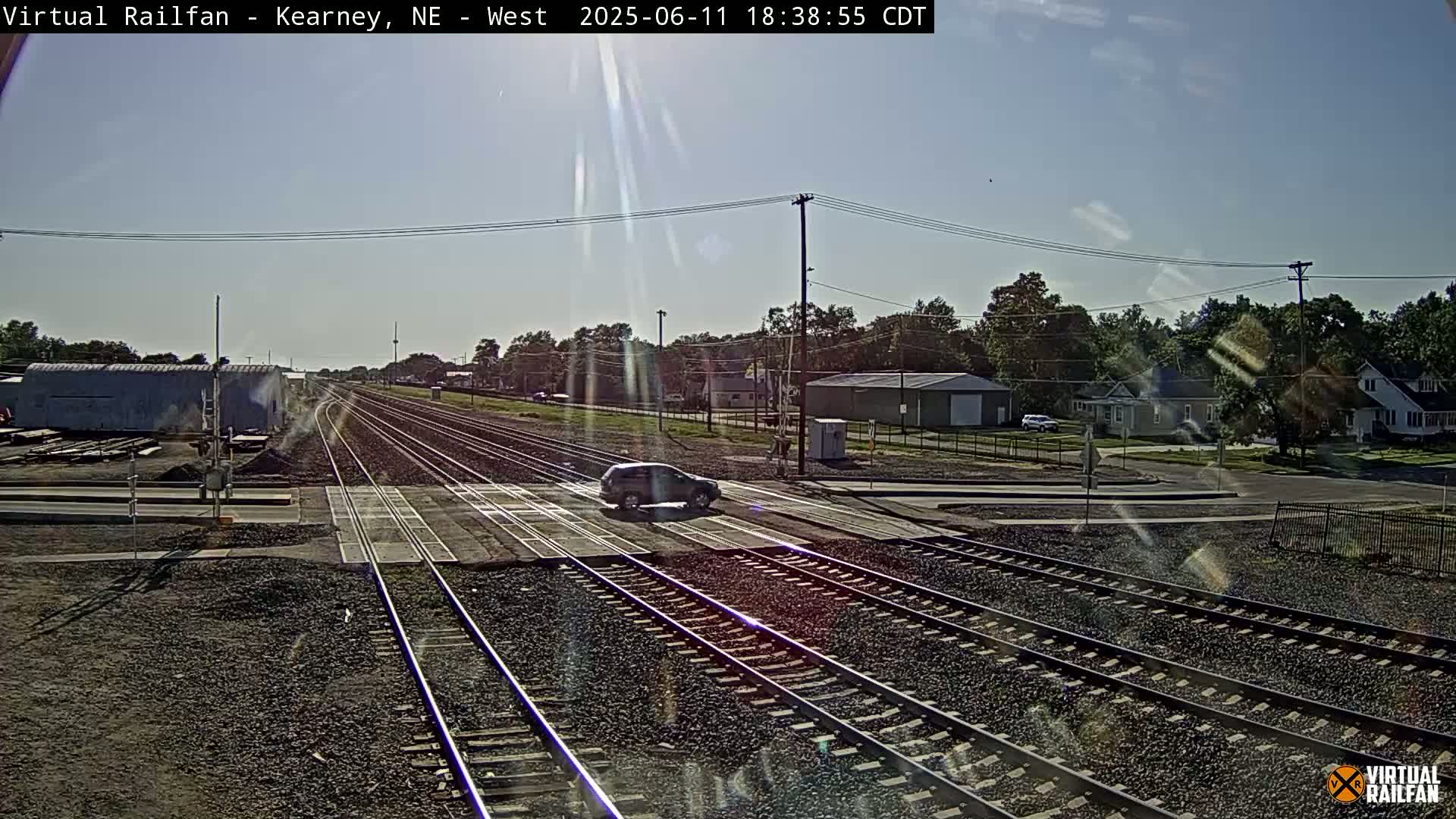 Kearney Union Pacific Railroad Crossing Live Cam - Kearney, Buffalo, Nebraska, USA