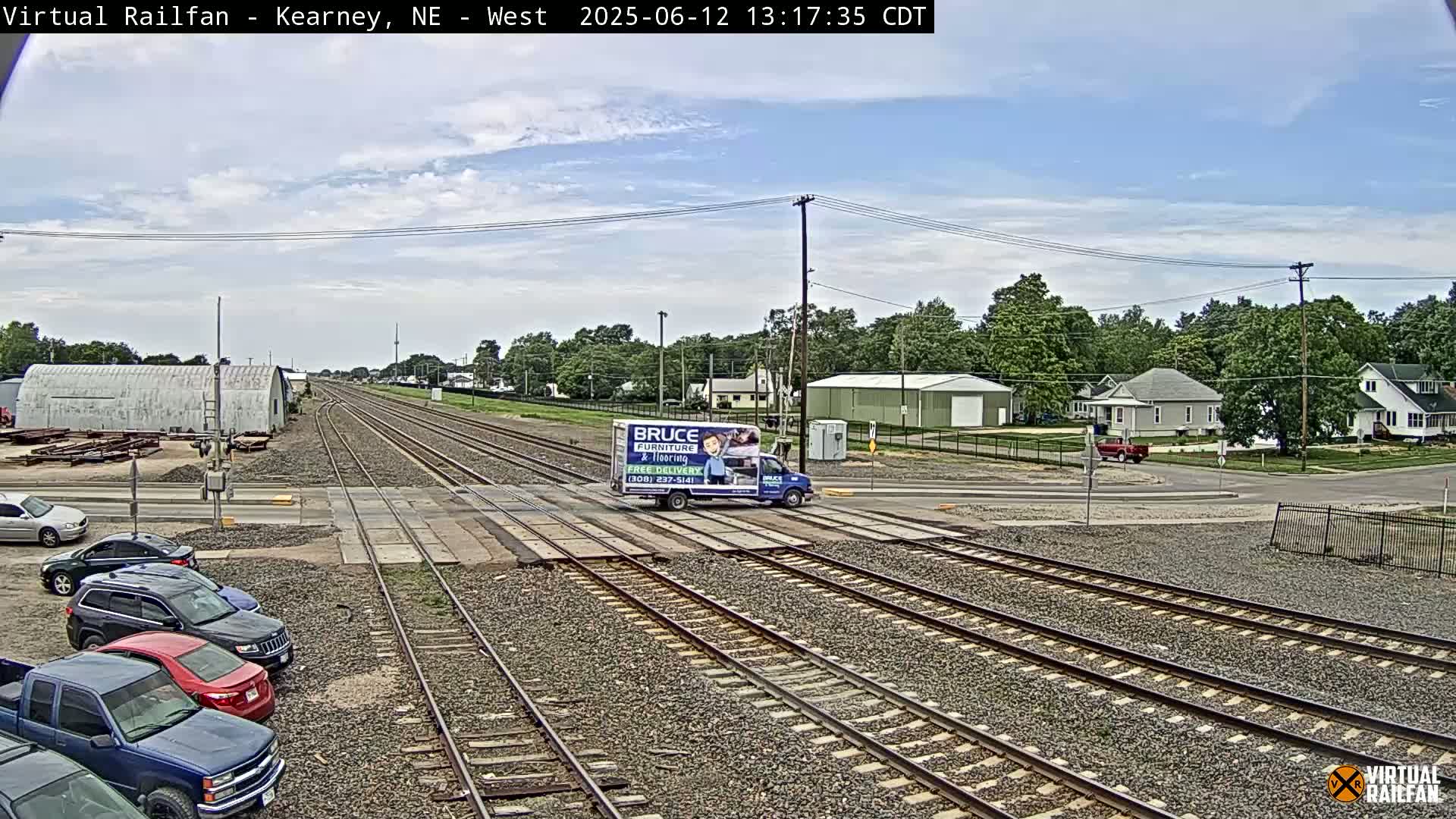 Kearney Union Pacific Railroad Crossing Live Cam - Kearney, Buffalo, Nebraska, USA