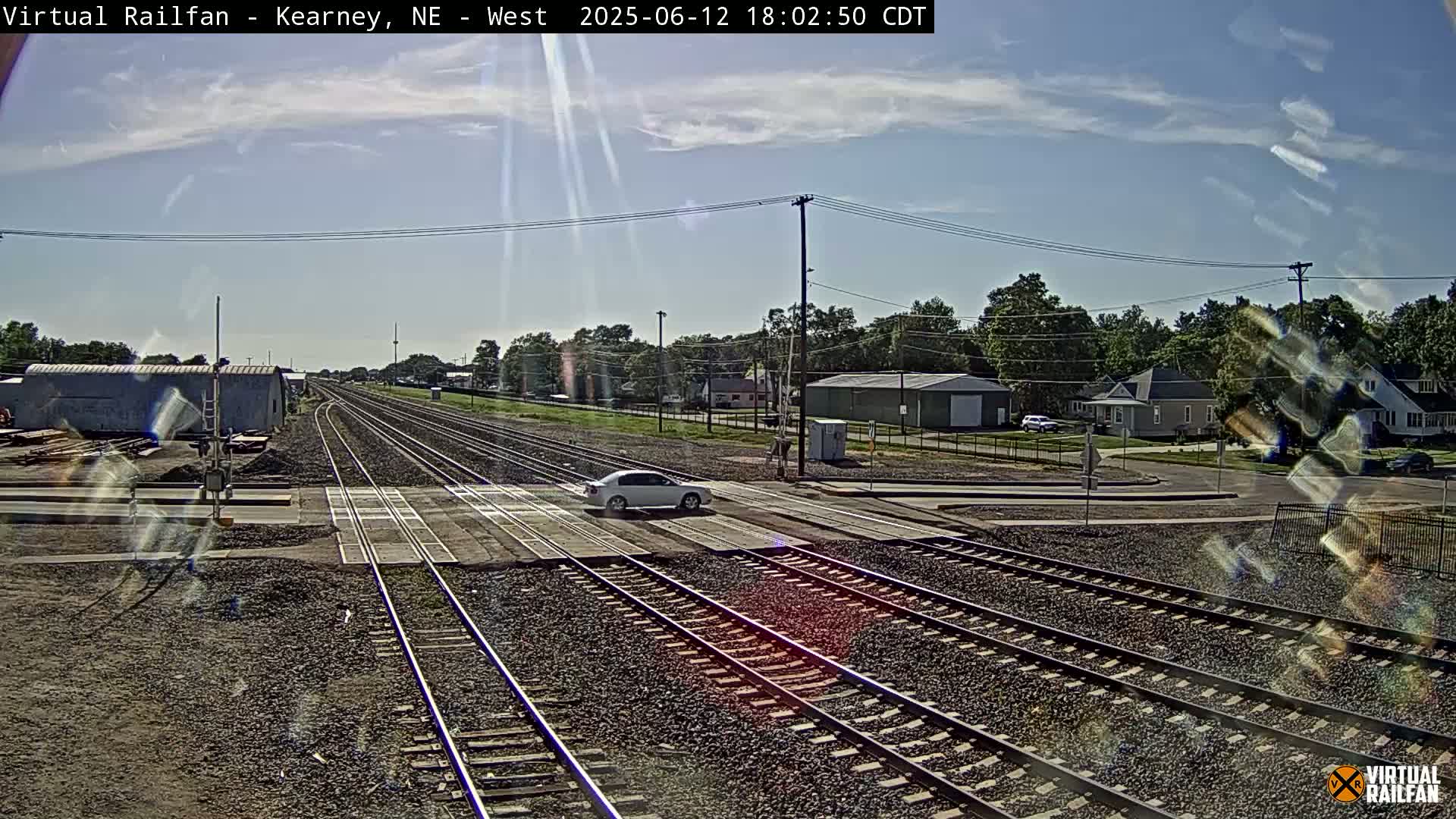 Kearney Union Pacific Railroad Crossing Live Cam - Kearney, Buffalo, Nebraska, USA