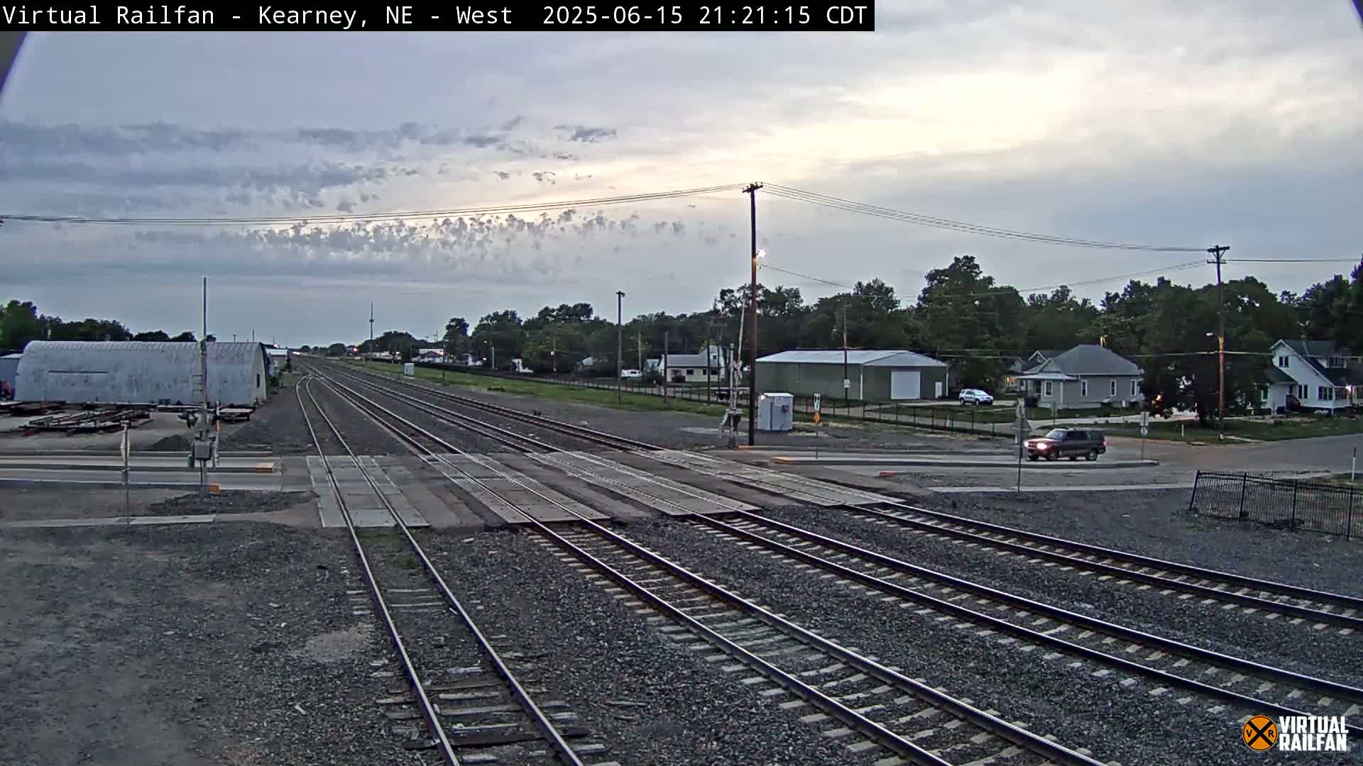 Kearney Union Pacific Railroad Crossing Live Cam - Kearney, Buffalo, Nebraska, USA