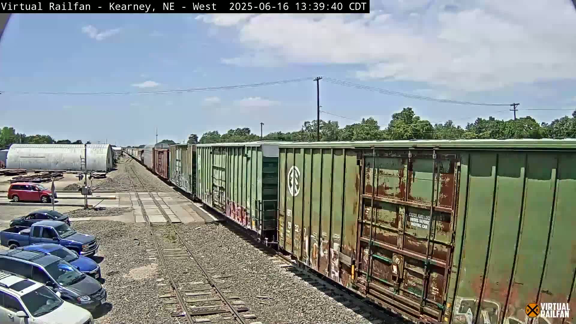 Kearney Union Pacific Railroad Crossing Live Cam - Kearney, Buffalo, Nebraska, USA