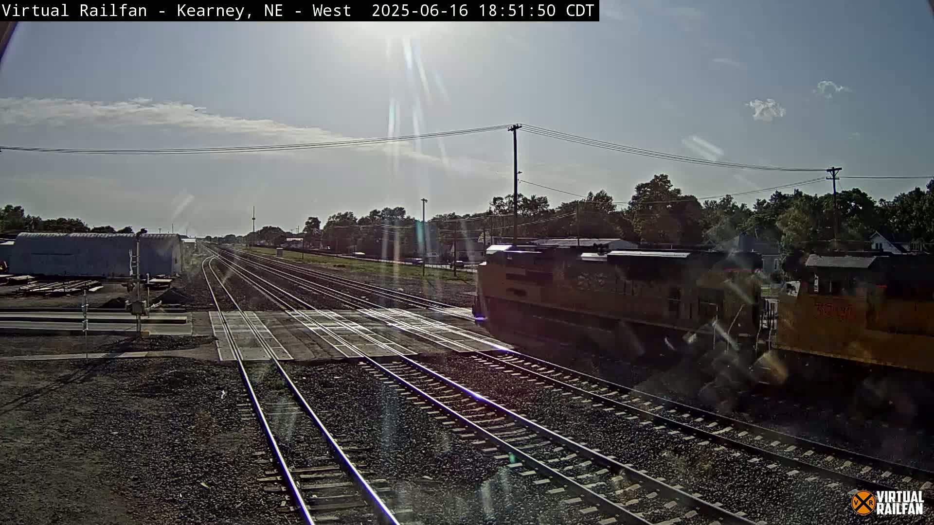 Kearney Union Pacific Railroad Crossing Live Cam - Kearney, Buffalo, Nebraska, USA