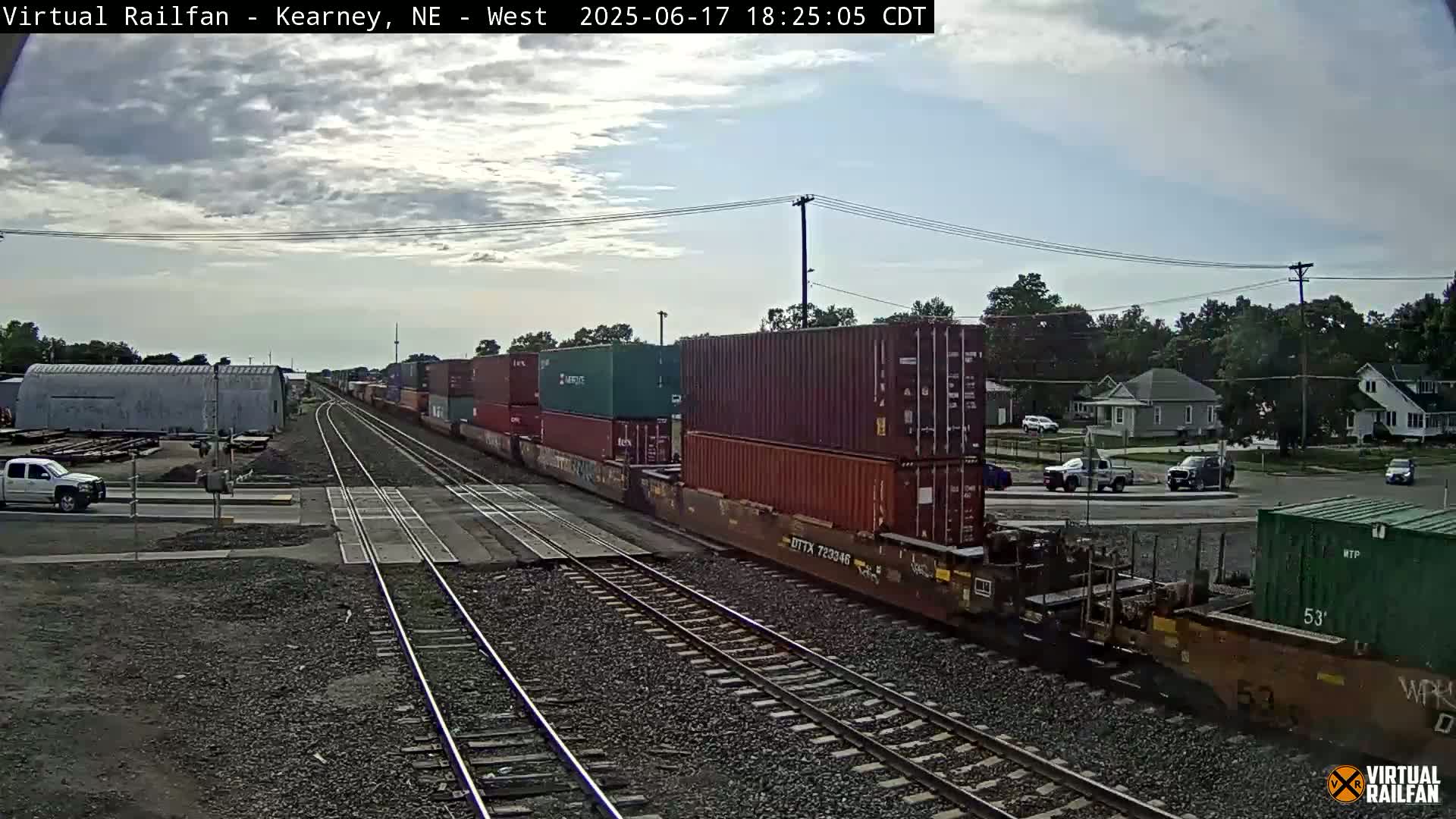 Kearney Union Pacific Railroad Crossing Live Cam - Kearney, Buffalo, Nebraska, USA