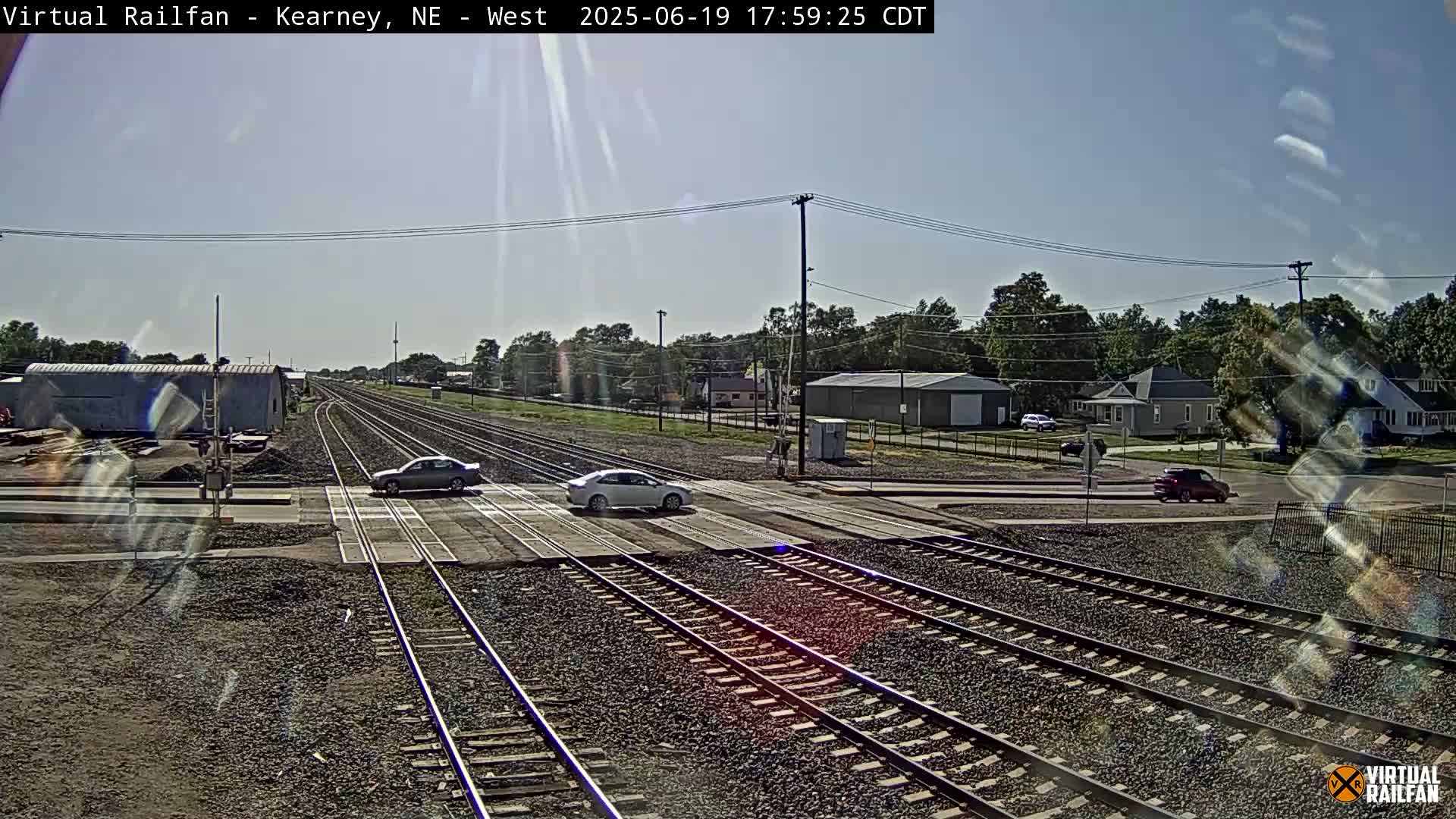 Kearney Union Pacific Railroad Crossing Live Cam - Kearney, Buffalo, Nebraska, USA
