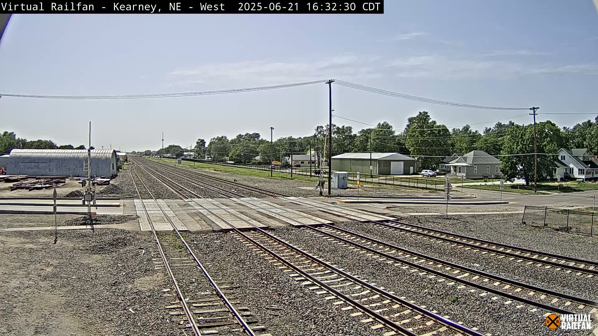Kearney Union Pacific Railroad Crossing Live Cam - Kearney, Buffalo, Nebraska, USA