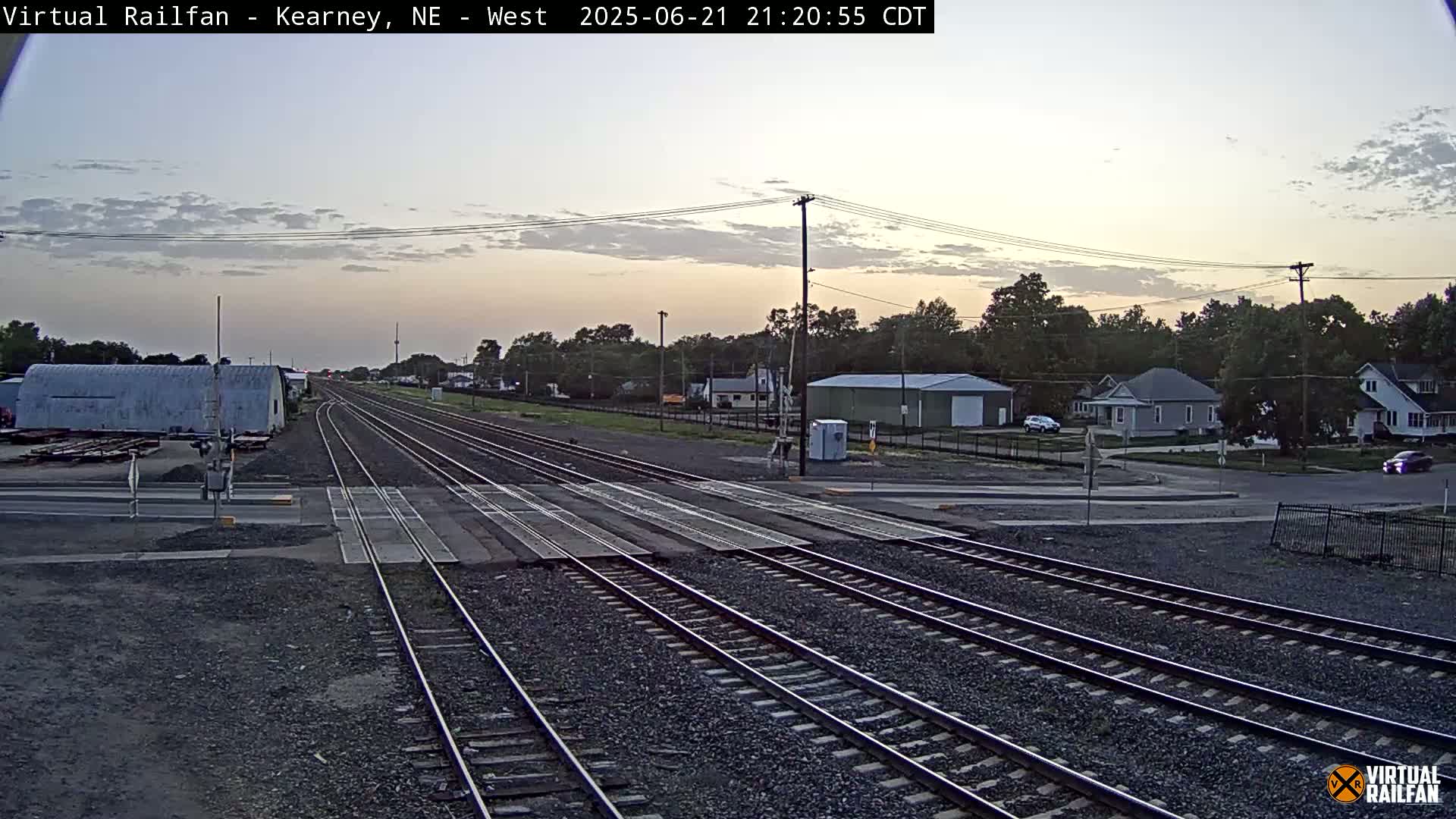 Kearney Union Pacific Railroad Crossing Live Cam - Kearney, Buffalo, Nebraska, USA