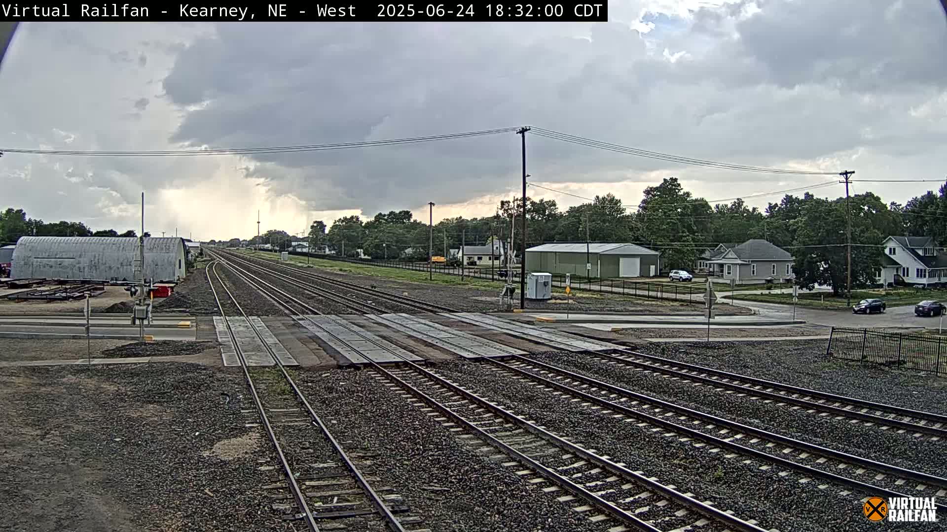 Kearney Union Pacific Railroad Crossing Live Cam - Kearney, Buffalo, Nebraska, USA
