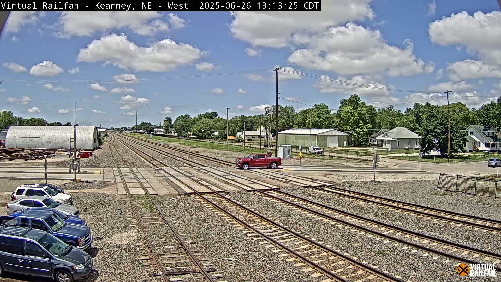 Kearney Union Pacific Railroad Crossing Live Cam - Kearney, Buffalo, Nebraska, USA