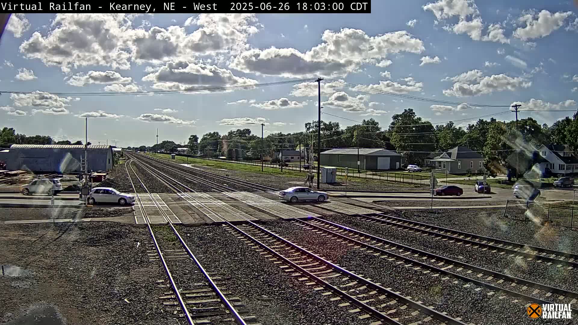 Kearney Union Pacific Railroad Crossing Live Cam - Kearney, Buffalo, Nebraska, USA