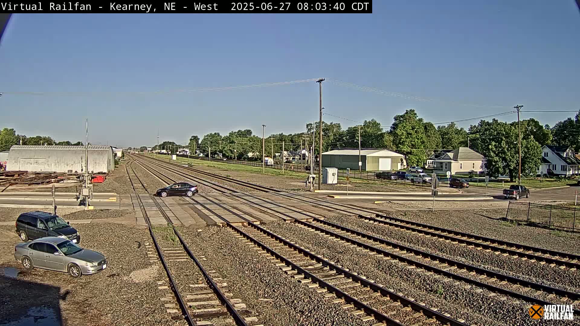 Kearney Union Pacific Railroad Crossing Live Cam - Kearney, Buffalo, Nebraska, USA
