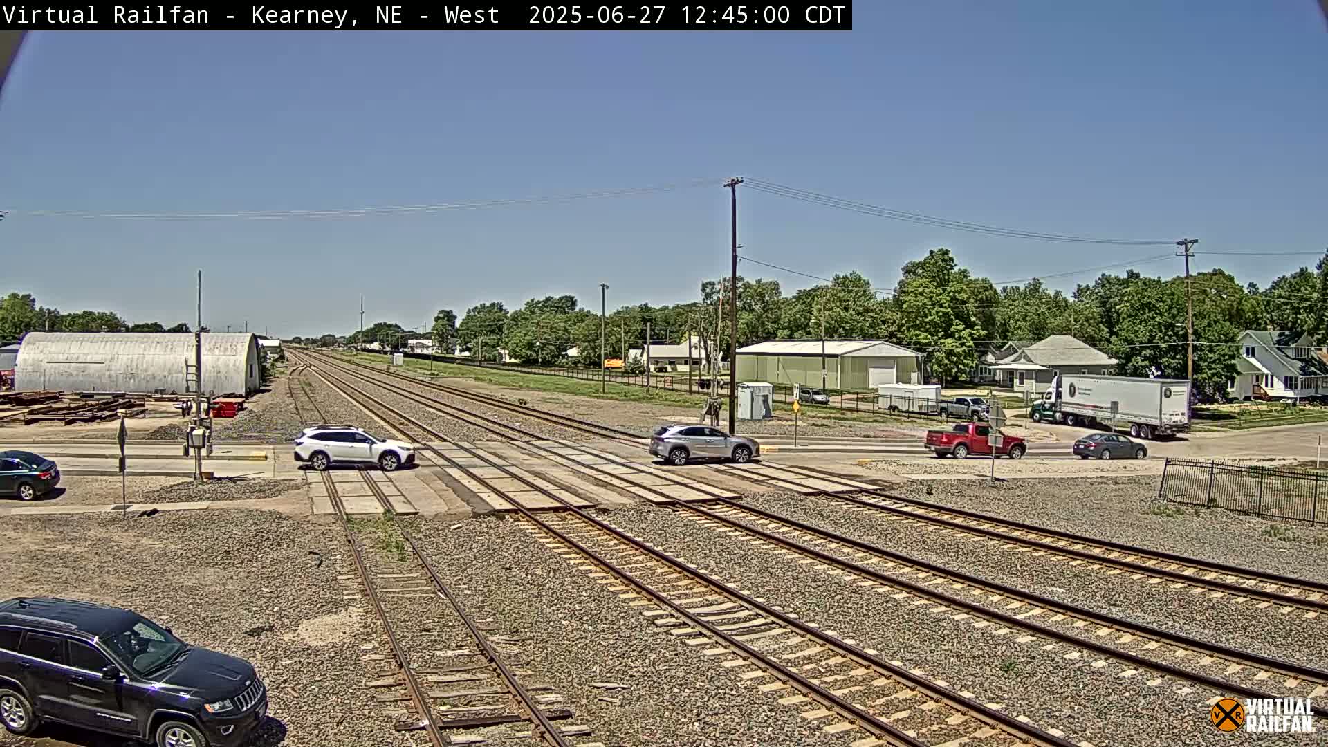 Kearney Union Pacific Railroad Crossing Live Cam - Kearney, Buffalo, Nebraska, USA