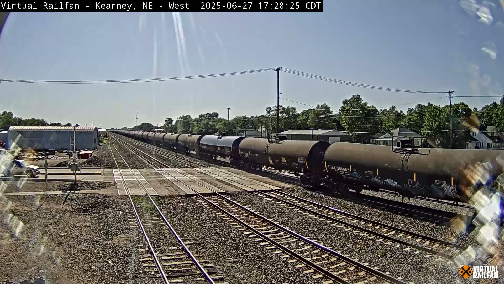 Kearney Union Pacific Railroad Crossing Live Cam - Kearney, Buffalo, Nebraska, USA