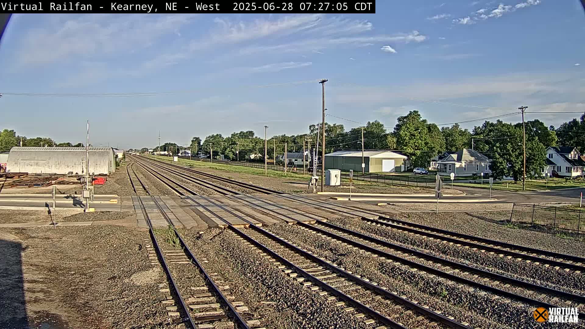 Kearney Union Pacific Railroad Crossing Live Cam - Kearney, Buffalo, Nebraska, USA
