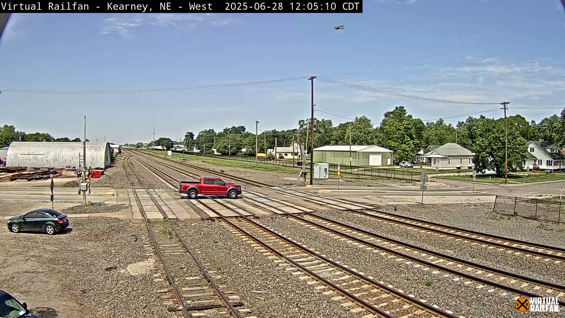 Kearney Union Pacific Railroad Crossing Live Cam - Kearney, Buffalo, Nebraska, USA