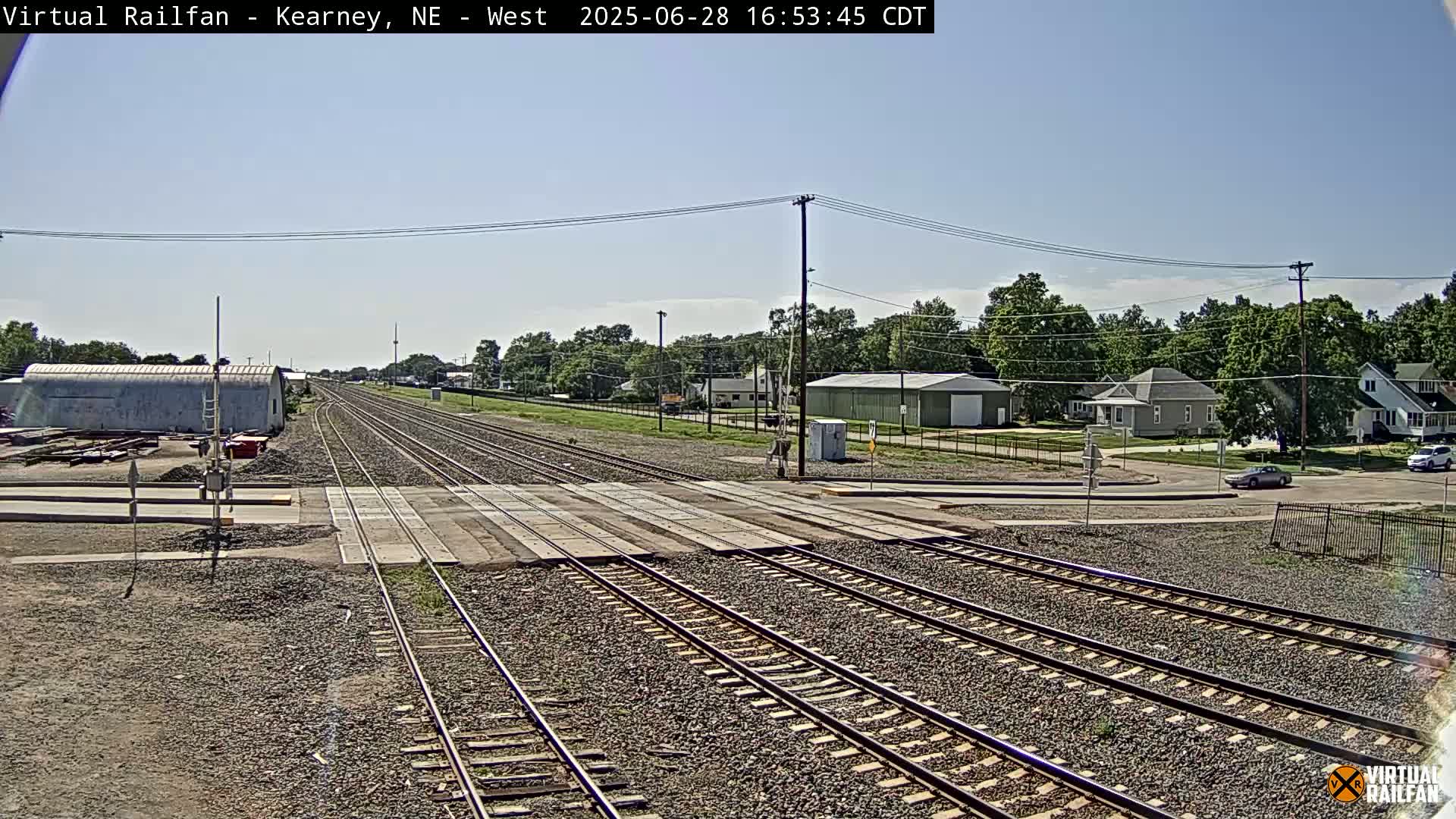 Kearney Union Pacific Railroad Crossing Live Cam - Kearney, Buffalo, Nebraska, USA