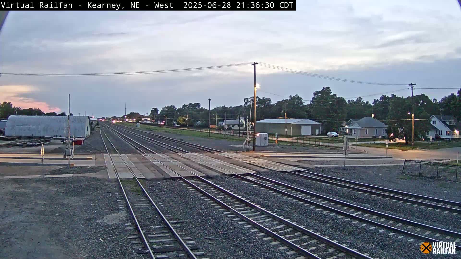 Kearney Union Pacific Railroad Crossing Live Cam - Kearney, Buffalo, Nebraska, USA